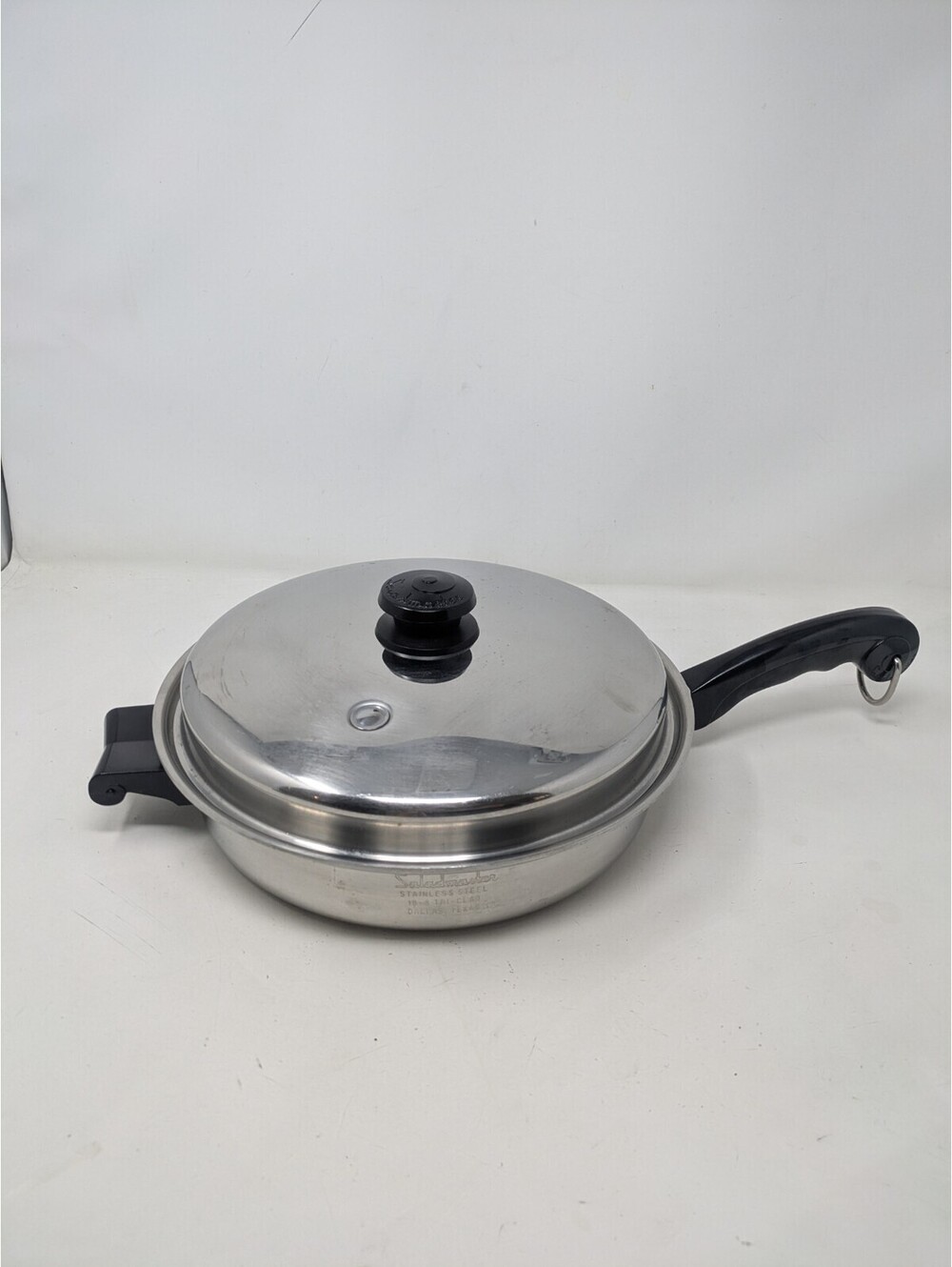 Saladmaster Tri-Clad 18-8 Stainless Steel 11 Inch Skillet Fry Pan with Vapo Lid